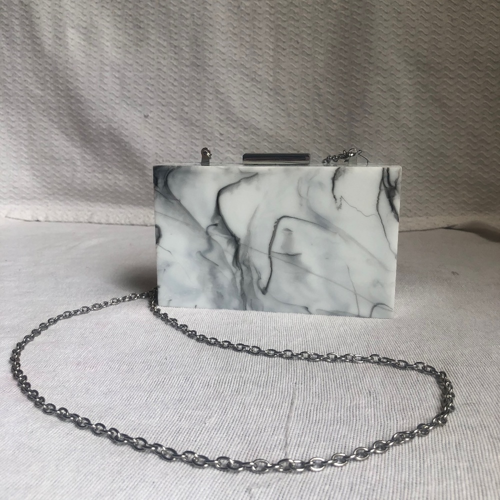 INC Black & White Clutch